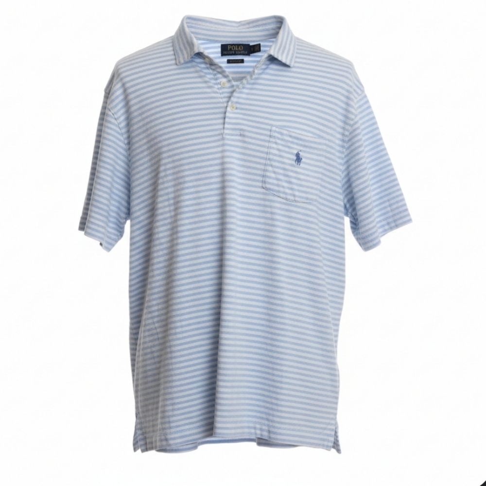 POLO Ralph Lauren Striped Classic Golf Polo Mens Shirt Sz Large